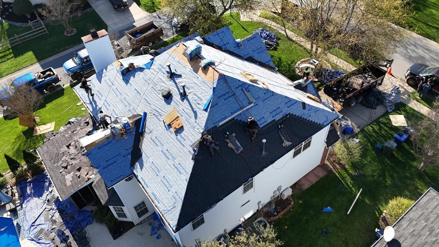 Large residential roof replacement by Titan Project Solutions
